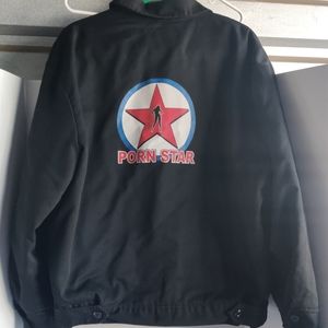 Vtg Dickie's xl-rg pornstar jacket black